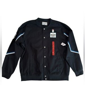 Anheuser-Busch Busch Light Men’s Size XXL Black Snap Jacket New With Tags NWT